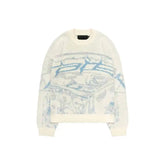 Oversized Harajuku O Neck Knitwear Sweatshirt